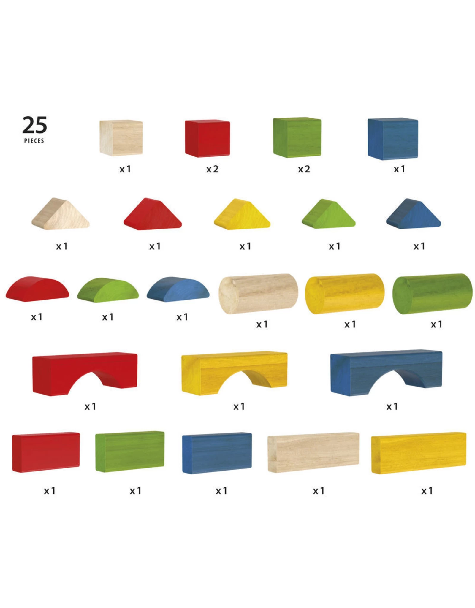 Brio 30114 Gekleurde Blokken 25 Stuks - Afbeelding 3