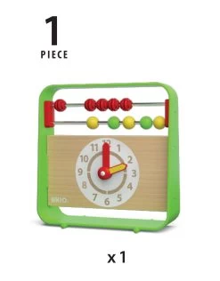 Brio 30447 Telraam Met Klok - Abacus With Clock