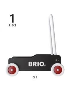 Brio 31351 Zwarte Loopwagen - Toddler Wobbler Black
