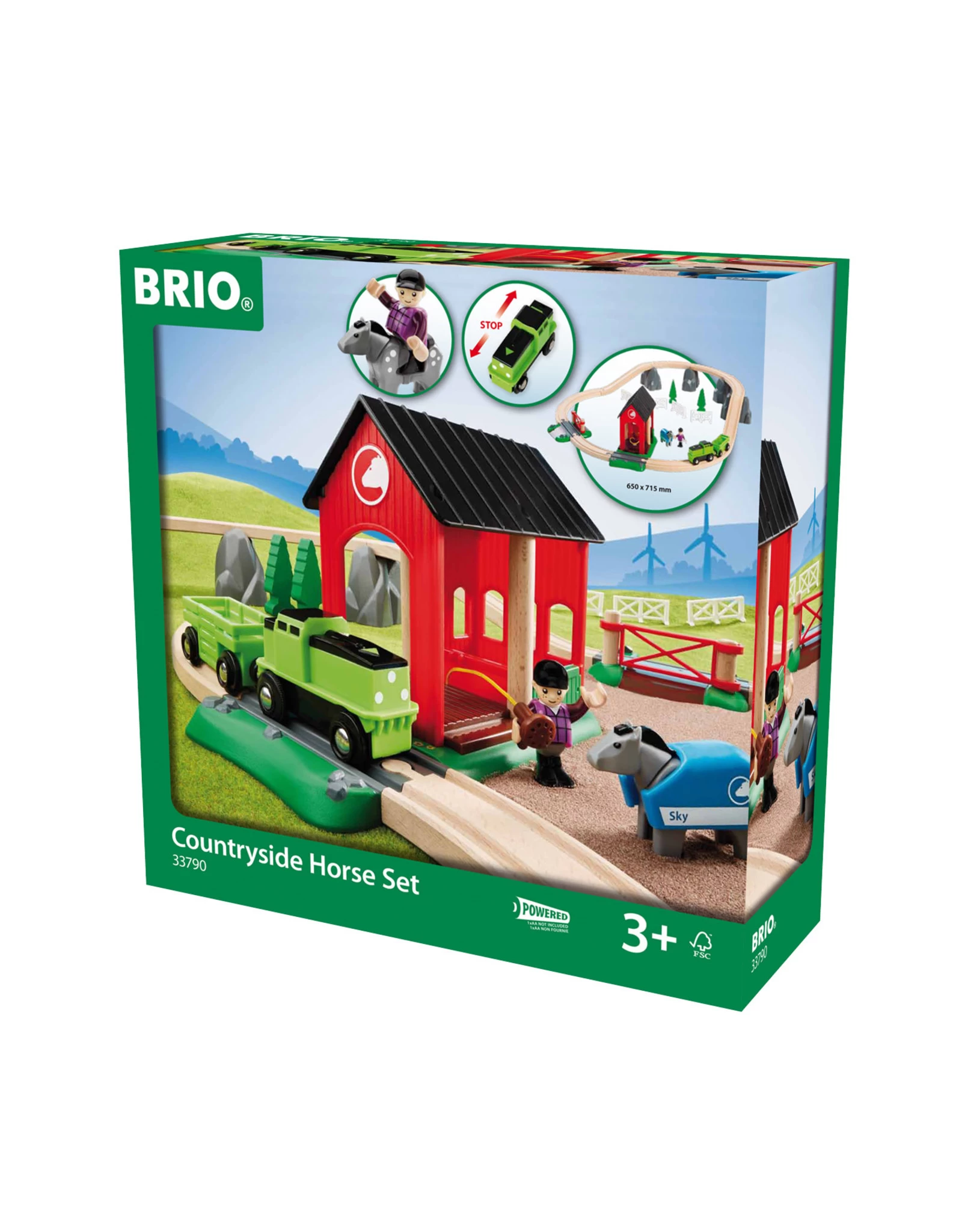 Brio 33790 Treinset Met Paarden - Countryside Horseset