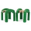Brio World 33253 Spoorbrug Pijlers Groen - Stacking Tracks Supports