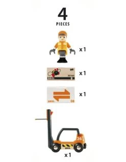 Brio World 33573 Vorkheftruck - Forklift