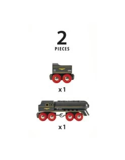 Brio World 33697 Hoge Snelheidstrein Zwart - Speedy Bullet Train