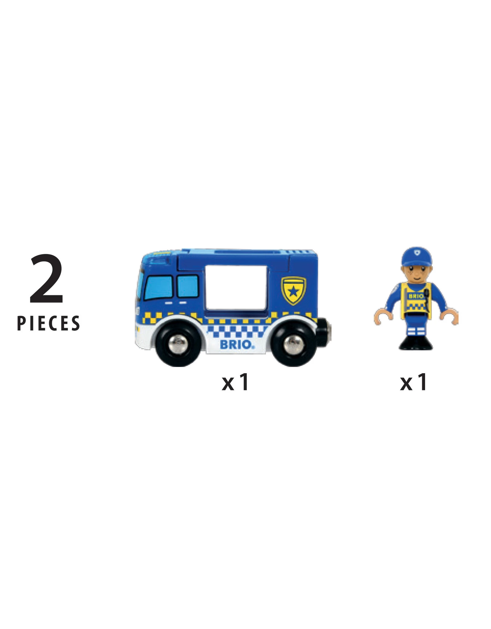 Brio World 33825 Politiebusje - Police Van - Afbeelding 2
