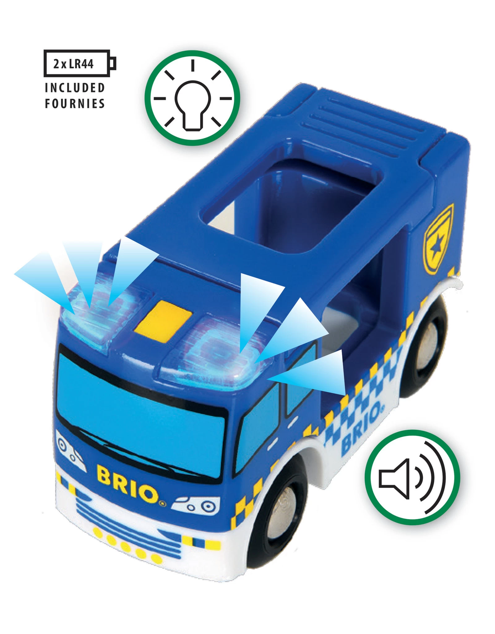 Brio World 33825 Politiebusje - Police Van