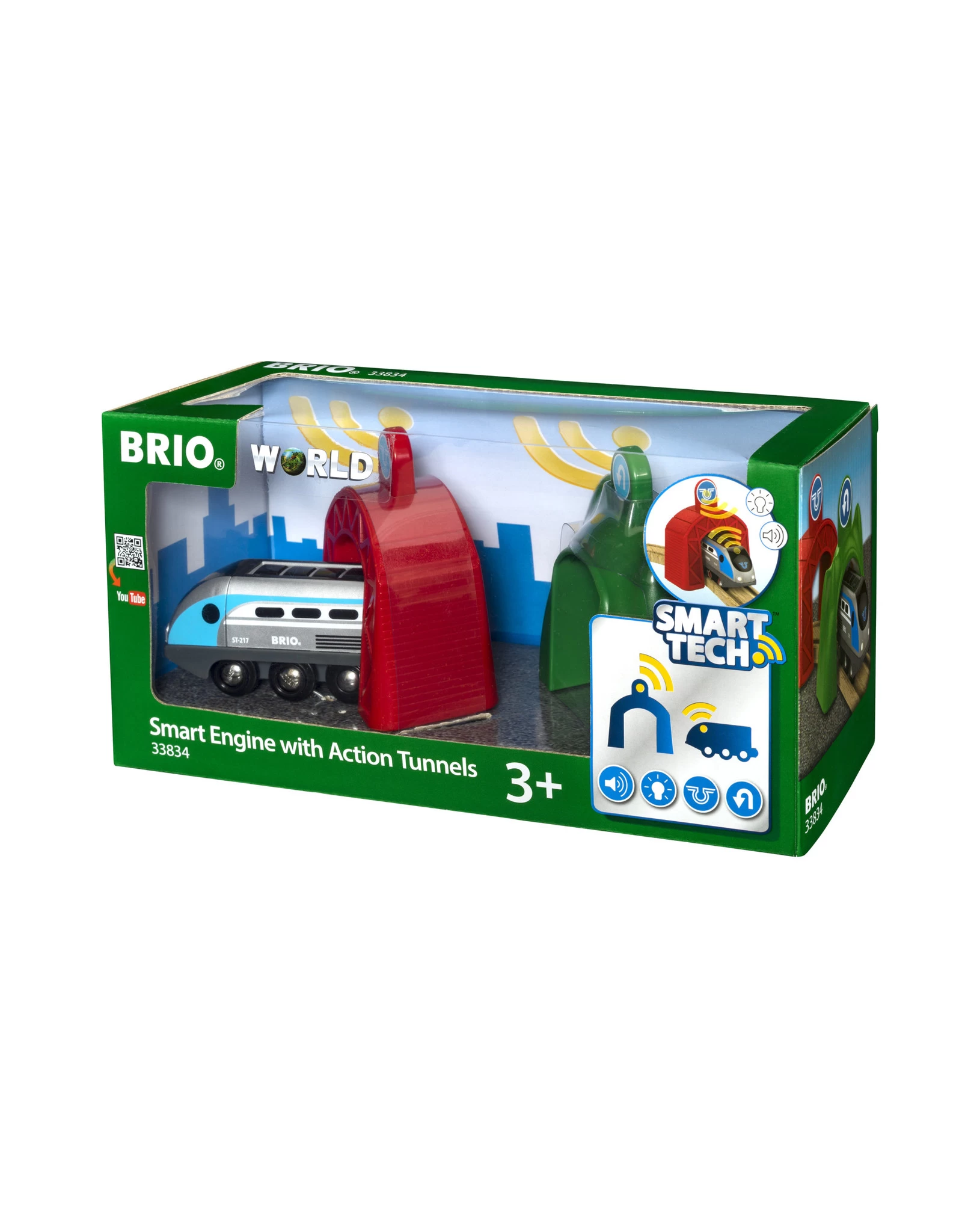 Brio World 33834 Smart Tech Trein Met Actietunnels - Smart Engine With Action Tunnels - Afbeelding 4