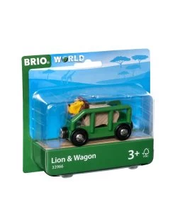 Brio World 33966 Wagon Met Leeuw - Lion & Wagon