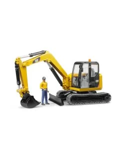Bruder 02466 Caterpillar Minigraafmachine Met Bouwvakker (1:16)