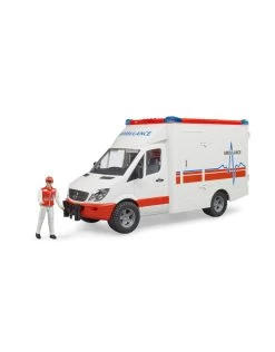 Bruder 02536 Mercedes Benz Sprinter Ambulance Met Paramedici (1:16) + Licht- En Geluidsmodule