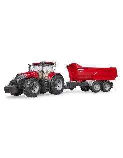 Bruder 03199 Case IH Optum 300CVX Met Krampe Tandem Halfpipe Aanhanger (1:16)