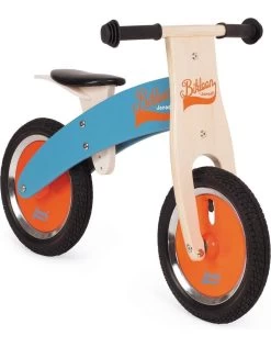 Janod Bikloon Loopfiets Blauw/Oranje