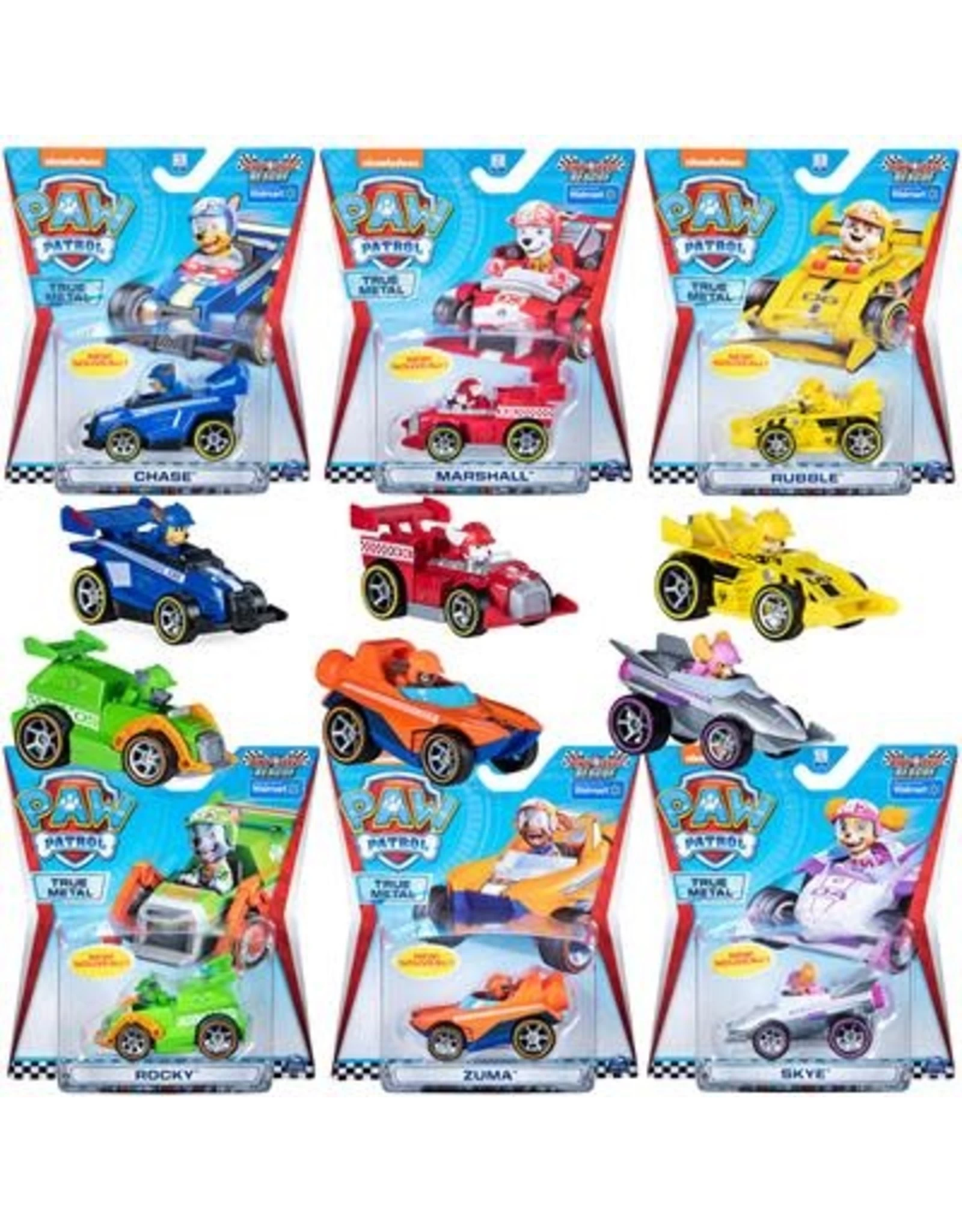 Paw Patrol Race Rescue Metal Vehicle Assorti