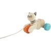 Plan Toys Pull-Along Cat - Houten Trekfiguur Kat