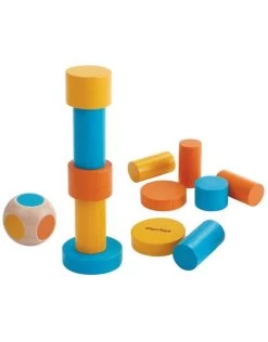 Plan Toys Stacking Game - Stapeltoren In Blikje Reisspel