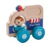 Plan Toys Wooden Rescue Car - Houten Politiewagen