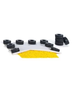 Siku World 5698 Afdekzeil Met Autobanden En Granulaat