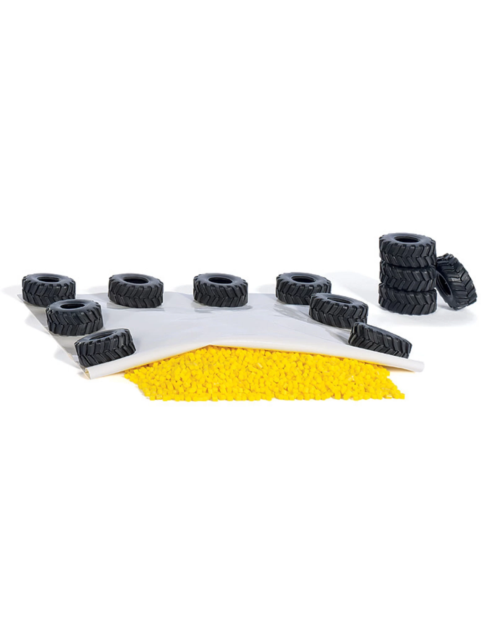 Siku World 5698 Afdekzeil Met Autobanden En Granulaat