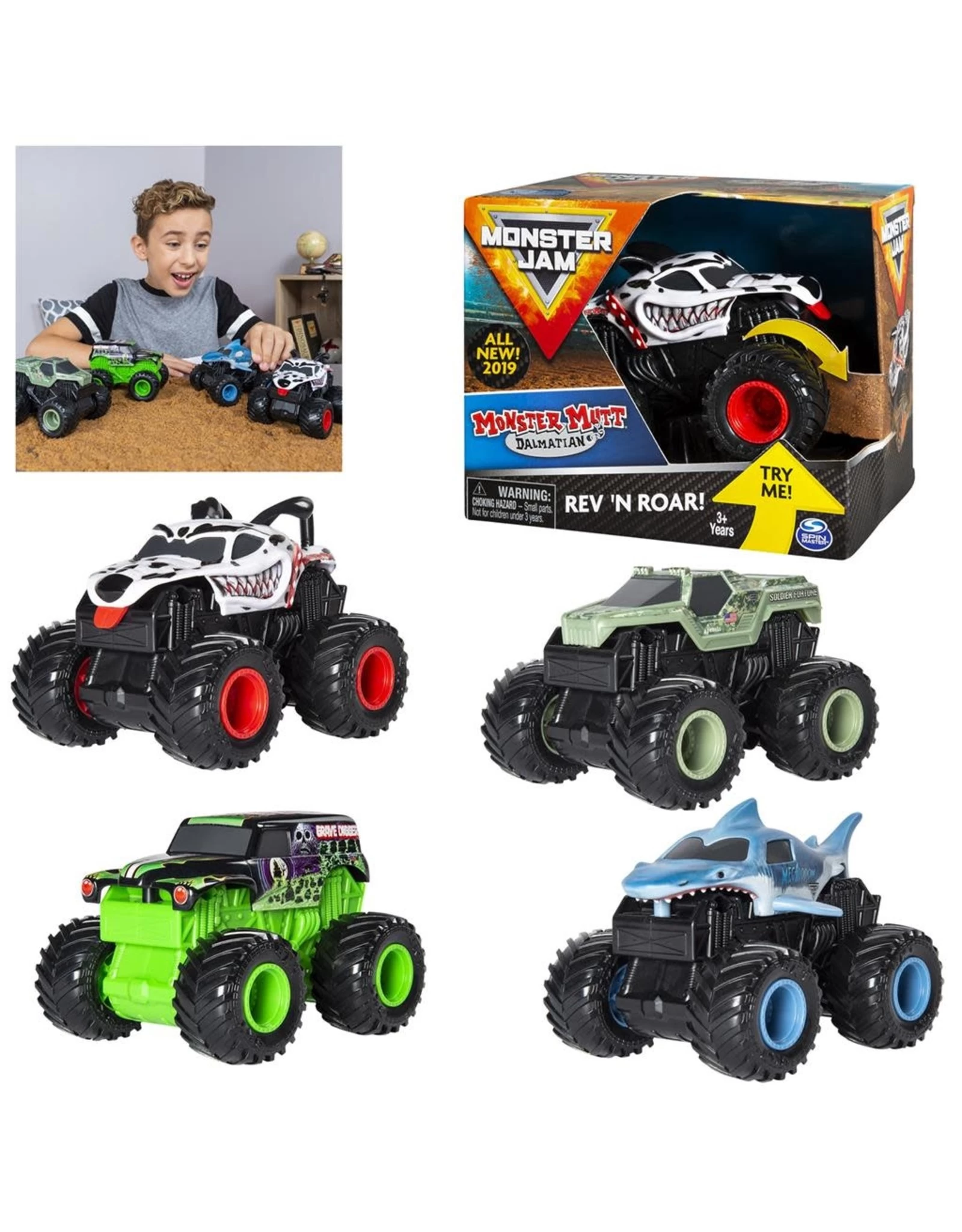 SPIN MASTER Monster Jam Rev 'N Roar! Assorti