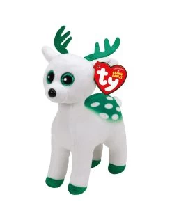 Ty Beanie Boo's Kerst Peppermint Het Witte Rendier 15cm