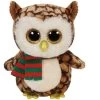 Ty Beanie Boo's Kerst Wise De Bruine Uil 15cm