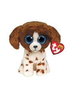Ty Beanie Boo's Muddles De Bruin/Witte Hond 15cm