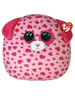 Ty Squish A Boo Tickle De Roze Hartjes Hond 31cm