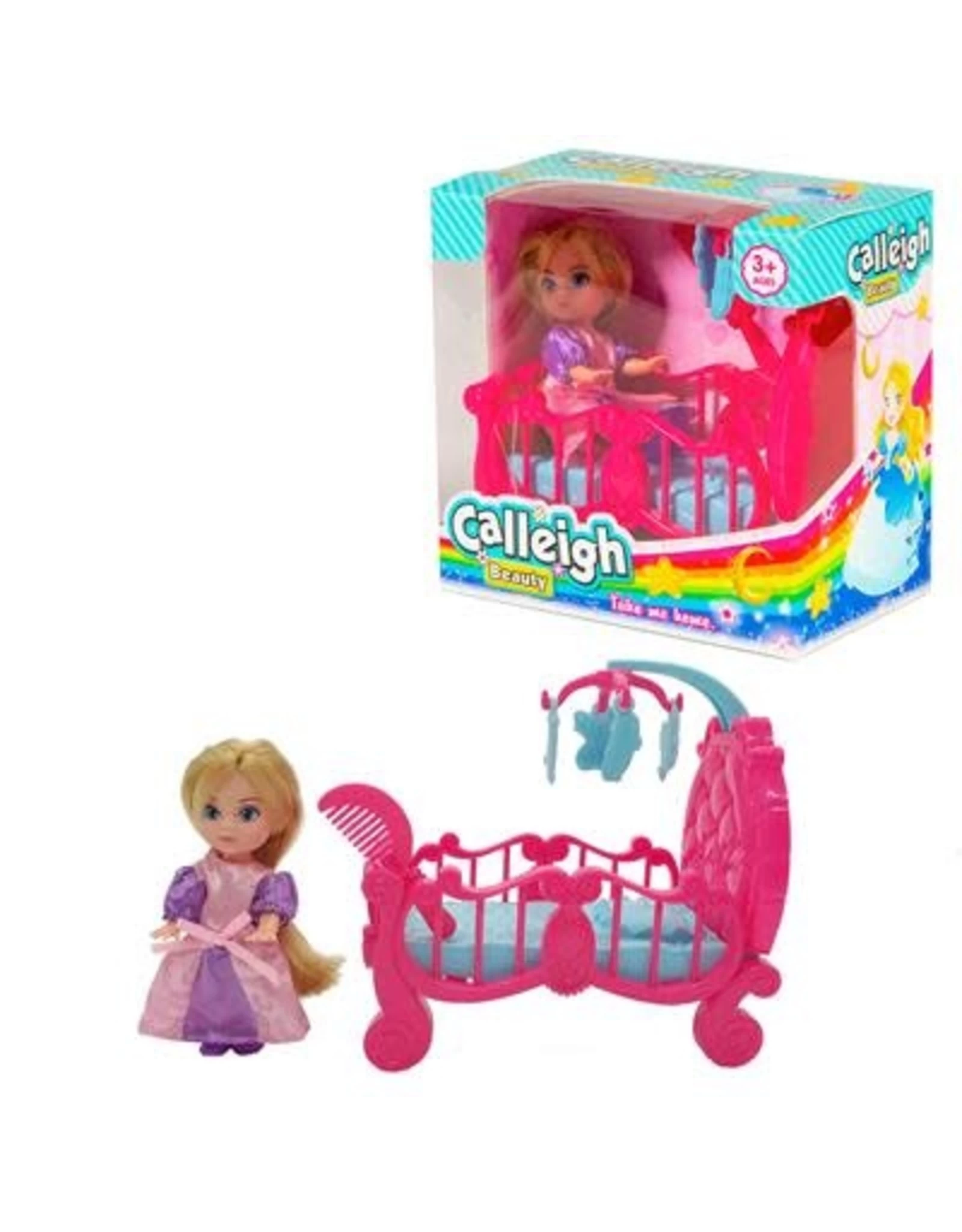 Calleigh Mini-pop Met Bed, Speelset