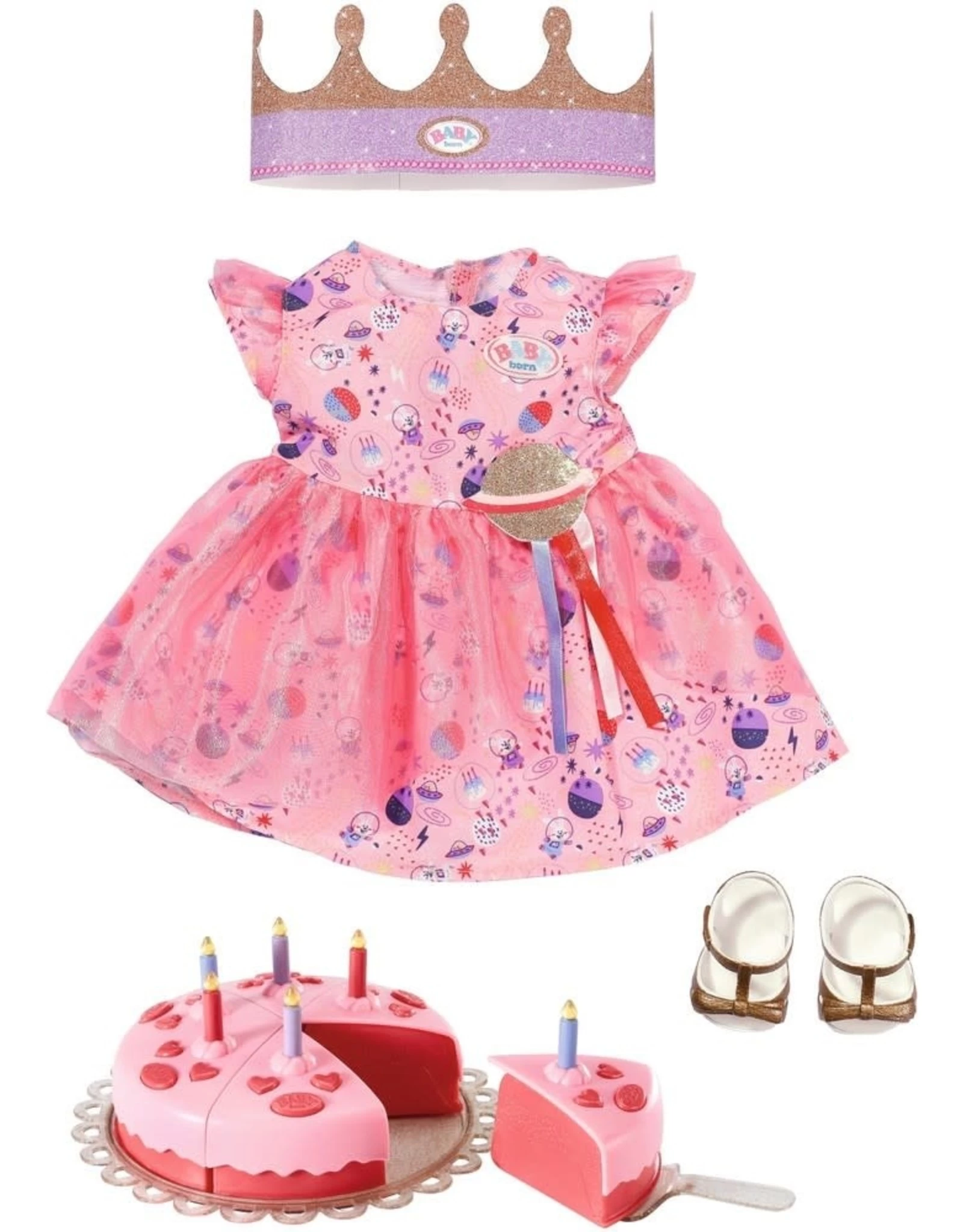 Baby Born Kledingset Deluxe Happy Birthday 43cm