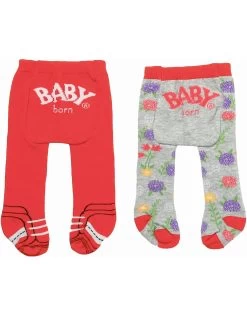 Baby Born Maillot Trend 2-Pack: Rood/Grijs