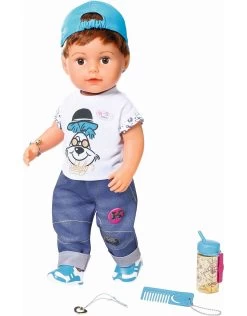 Baby Born Soft Touch Babypop Broer Bruin (43 Cm)